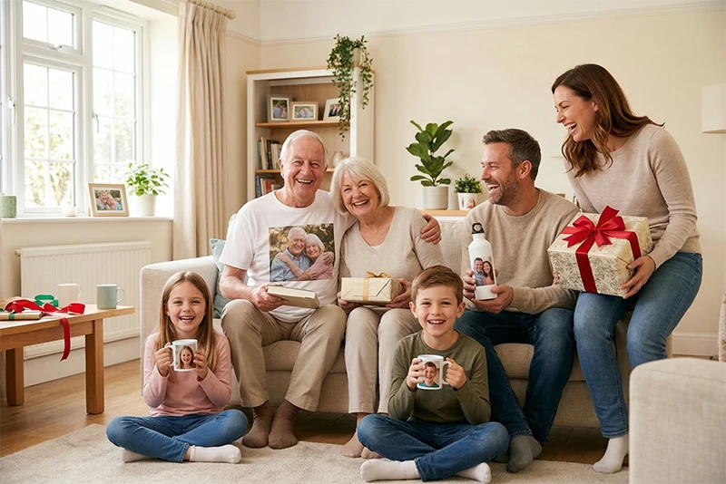 Postifoto fotokeskuse valmistatud isikupäraste fotokingituste näidised