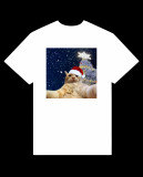 Кот и елка белый