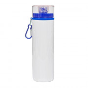 Алюминиевая фляжка синяя крышка