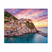 Puzzle rectangle 24,5 x 19 cm 80 elements, lacquered cardboard