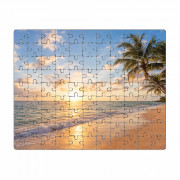 Puzzle rectangle 25,5 x 20,3 cm 99 elements, varnished cardboard